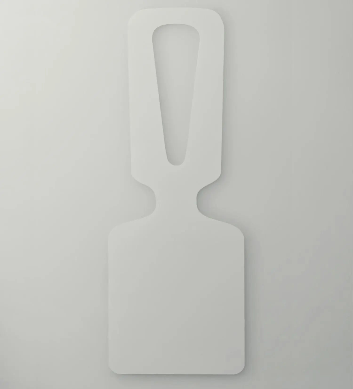 Schlaufenetiketten Weiß 285 x 100mm | Metzgerei/Bäckerei Schlaufenanhänger Beschriftung - Kriegerdruck