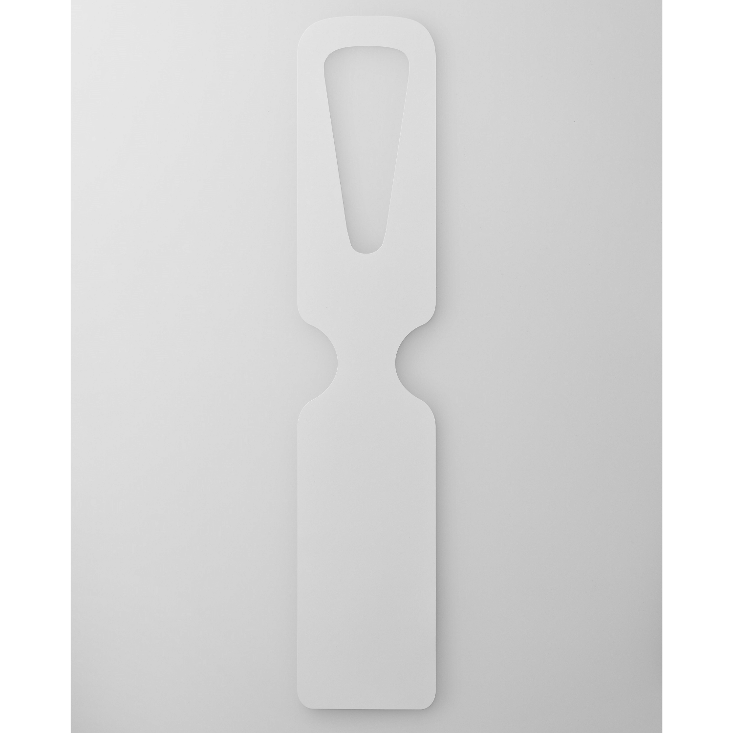 Schlaufenetiketten Weiß 285 x 60mm | Metzgerei/Bäckerei Schlaufenanhänger Beschriftung - Kriegerdruck